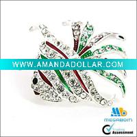 Wholesale Fashion Fish Epoxy Crystal Brooches