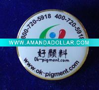 Pin badge with photo sticker epoxy