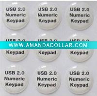 Wholesale clear epoxy resin dome sticker