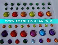 Wholesale fancy Epoxy crystal sticker- dot