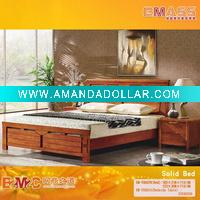 Wholesale 100%Solid bed in wood EM-YUh078