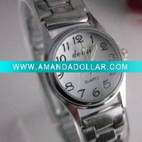 Wholesale [SY2007E] Silvery white Popular Alloy Stainless Steel Women Wrist Watch