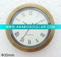 35mm alloy quartz watch insert