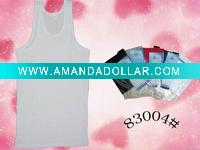 Wholesale men's vest stock singlet sleeveless garment man underwear