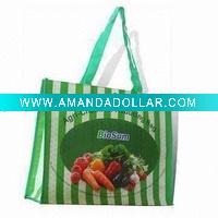 Wholesale durable pp shopping tote bag
