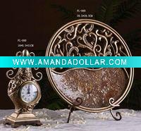 Resin decorative plate and clock