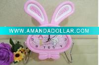 2011 New Rabbit table clock ,vacious existing moulds