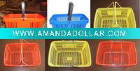 Wholesale 28L-32L supermarket shopping baskets,plastic shopping basket, hand basket