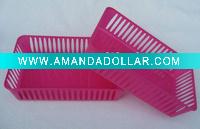 Plastic rectangle basket
