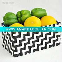 rectangular plastic basket