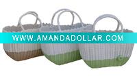 Wholesale PP Pipe Plastic woven basket