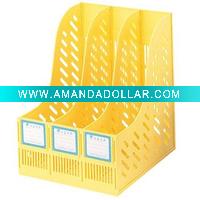 Wholesale 3-layer Plastic file holder Plastic document basket File basket Plastic desk organiazer Seperated packing file basket