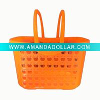 Wholesale exquisite plastic shopping basket for household uses