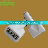 Wholesale 4 usb car charger mobile phone