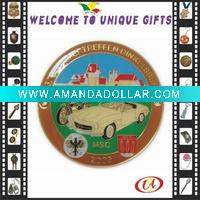 Wholesale 2011 hot metal car badge with screws