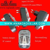 UK/USA/E.U. plug rapid battery chargers