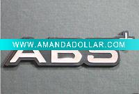 Personalized ABS adhesive car emblem with Chrome plating