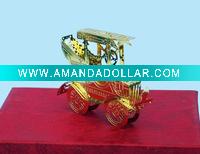 Wholesale 1C golden car of christmas gift
