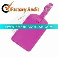 Wholesale LT018 leather luggage tag