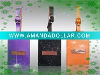 Practical leather luggage tag