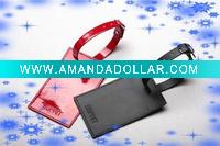 2011 hot leather luggage tag
