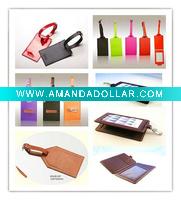 2011 stylish leather luggage tags