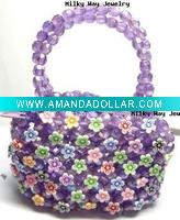 Wholesale bead handbag, 58x90x45mm