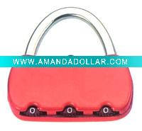 Wholesale Mini handbag shaped metal combination padlock-02