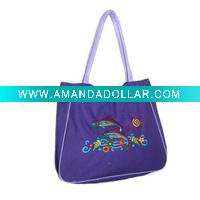 Wholesale Purple Embroidered Tote Bag Fashion Diaper