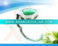 Wholesale heart acrylic handbag hook