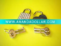 Wholesale AJF small fashion handbag lock with key,heart lock or square lock