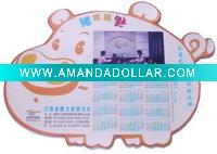 factory customize 2011 hottest sale calendar mouse pad