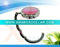 Wholesale fashion heart foldable metal handbag hook