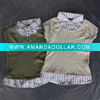 Wholesale 60% cotton 40% polyester ladies fahsion shirt