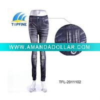 Wholesale fashion ladies leggings jeans