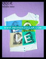 Wholesale love icon summer style printed women t shirt
