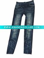 Wholesale 2011 new and hot seamless colorful printed pattern making jeans