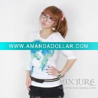 Wholesale 2011 100%cotton women top