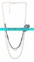 Wholesale 2011 fashion beaded necklaces with crysal and jeans