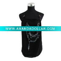 Black print ladies' top
