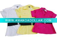 Women's blouse with belt