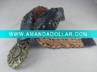 Wholesale woven belts jeans belt for women PU belts