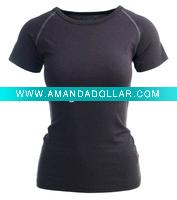 Wholesale bamboo clothing - bamboo t-shirt / women's top / round t-shirt