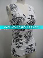 Wholesale Women all over print active top