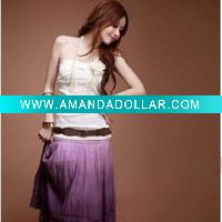 Wholesale Bowknot Embellished Tube Top Cotton T-shirt White
