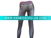 Wholesale Fashion Women's Jean Legging Tights