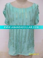 Wholesale OEM designed women printed top 2011 supplier