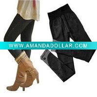 Wholesale Ds331 hot Sell Black Thick Women Jean Leggings