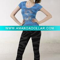 Wholesale woman's fashion seamless T-shirt