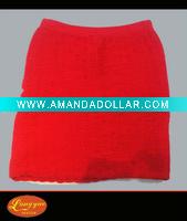 Wholesale girls red seamless short skirt